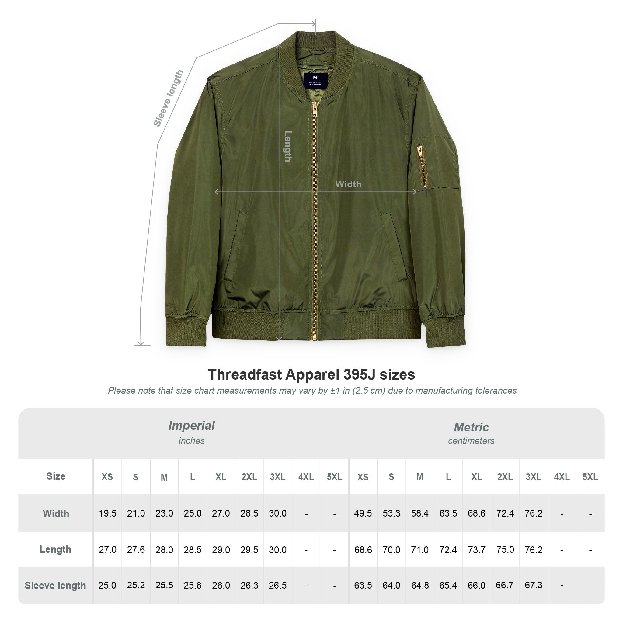 Communitea Bomber Jacket (Eco-Friendly Embroidered )