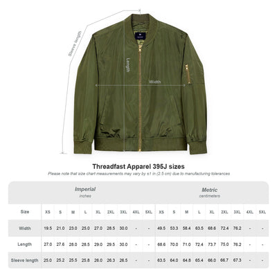 Communitea Bomber Jacket (Eco-Friendly Embroidered )