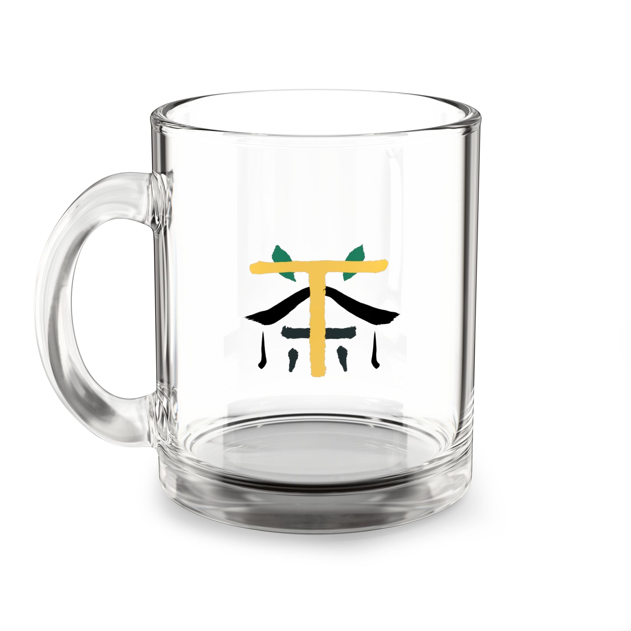 10oz Glass Mug with Communitea Design