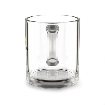 10oz Glass Mug with Communitea Design