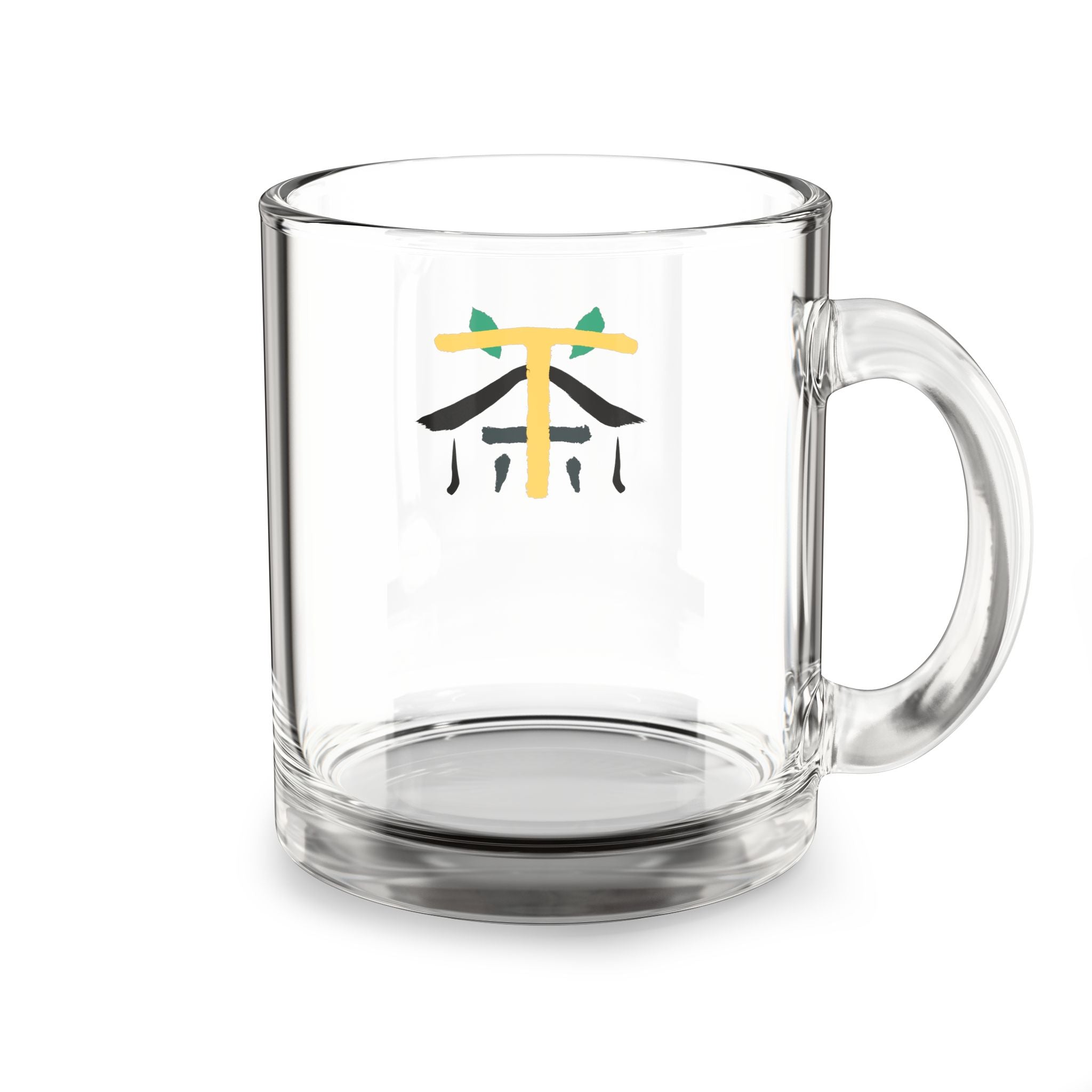10oz Glass Mug with Communitea Design
