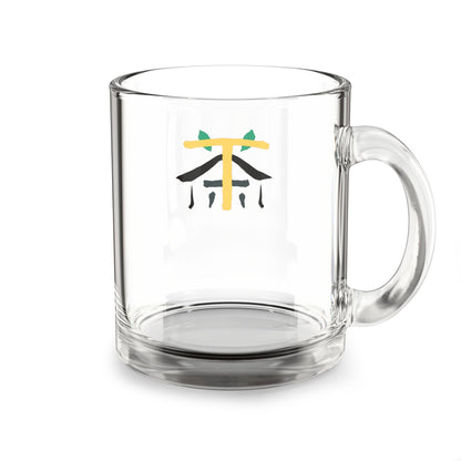 10oz Glass Mug with Communitea Design