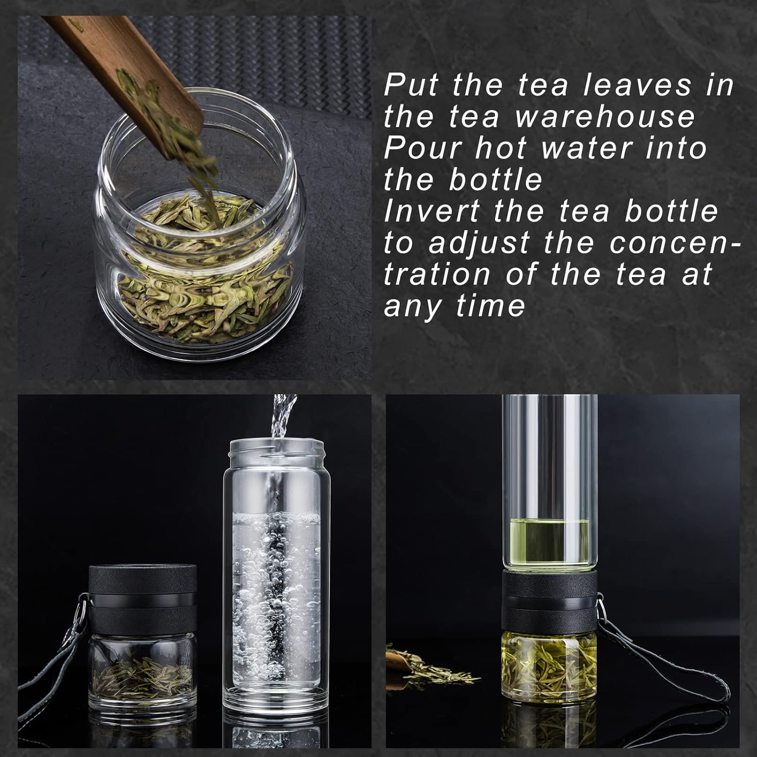 Glass Tea Infuser Bottle