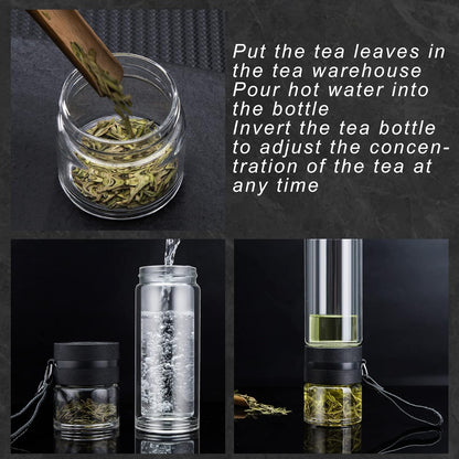 Glass Tea Infuser Bottle