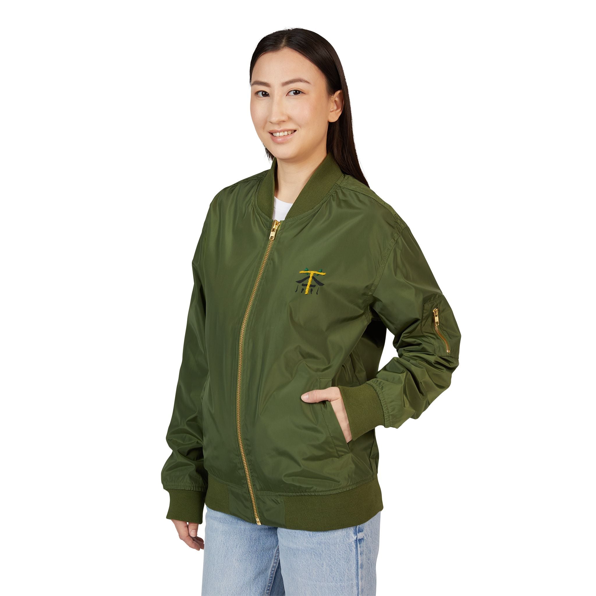 Communitea Bomber Jacket (Eco-Friendly Embroidered )