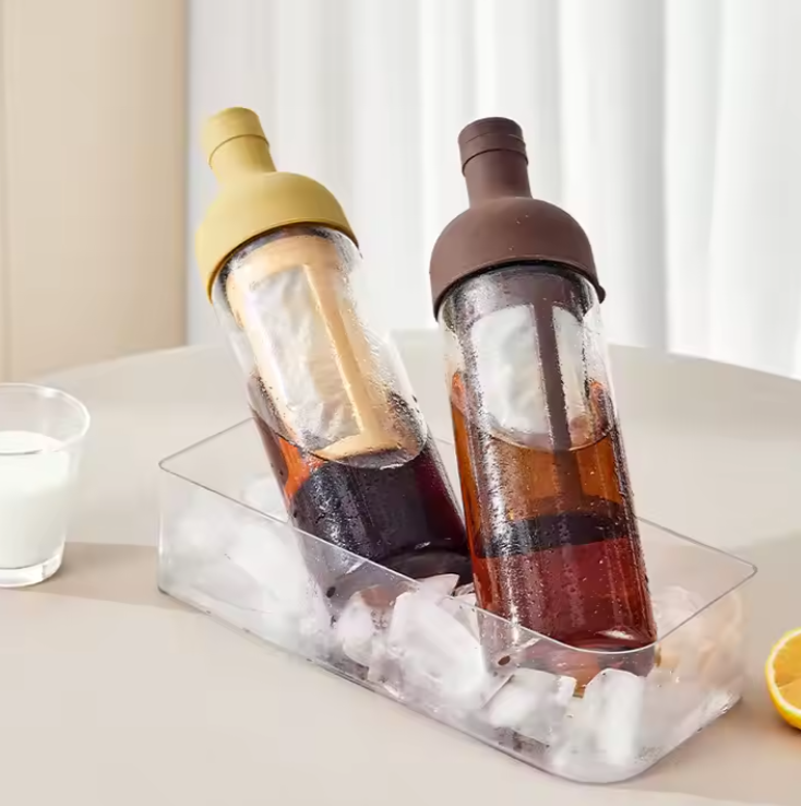 Quality Cold Brew Coffee Tea Glass Bottle with Food Grade Quality Stainless Steel Filter